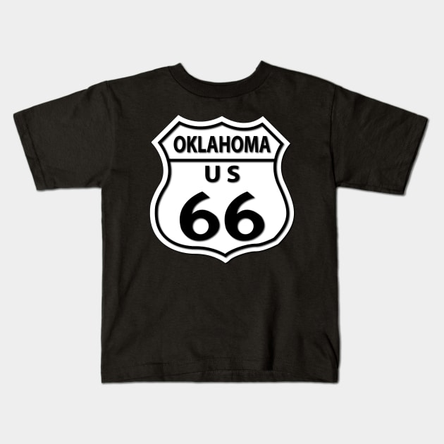 Route 66 - Oklahoma Kids T-Shirt by twix123844